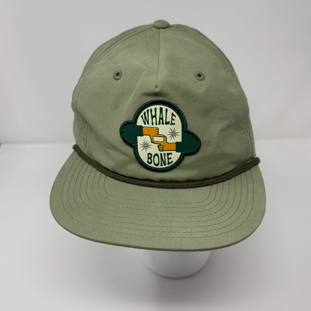 Whale Bone Olive Green Cap SnapBack Hat